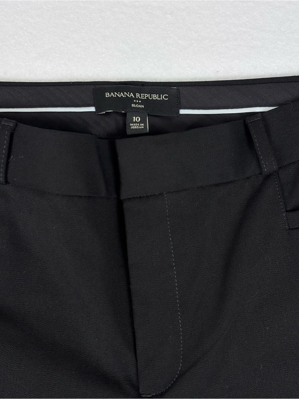 Banana Republic Sloan Women’s Black Dress Pants Size 10 Straight Leg Career - Picture 3 of 5